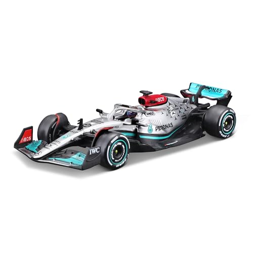 Bburago Mercedes AMG Petronas F1 Team W13 (2022): Modellauto im Maßstab 1:43, #63 George Russel, mit Fahrer, Hardcase, Silber (18-38066R) Bburago Mercedes AMG Petronas F1 Team W13 (2022): Modellauto im Maßstab 1:43, #63 George Russel, mit Fahrer, Hardcase, Silber (18-38066R) von Bburago