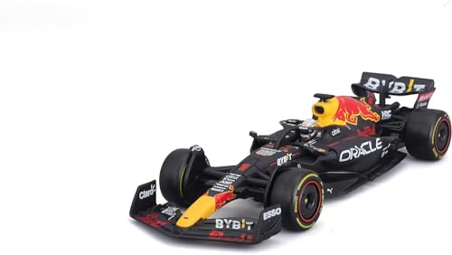 Bburago F1 Red Bull RB18 (2022): Modellauto im Maßstab 1:43, 1 Max Verstappen, mit Fahrer, Hardcase, blau (18-38062V) von Bburago