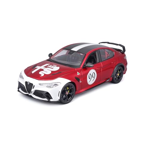 Bburago Alfa Romeo Giulia GTAm: Modellauto im Maßstab 1:18, rot, ab 3 Jahren (18-11049R1) von Bburago