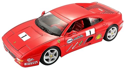 Bburago 15626306-1:24 Ferrari F355 Challenge, Rood von Bburago
