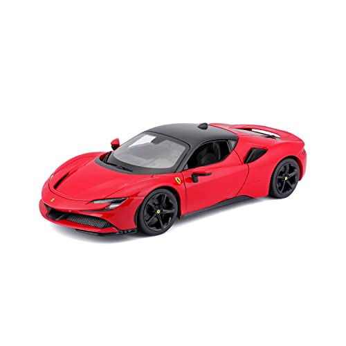 Bburago B18-16015 Ferrari Race & Play SF90 STRADALE 1:24 Die-Cast Collectible Car, Assorted Colours von Bburago