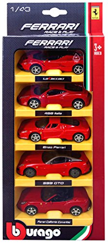 Bburago 18-36005 Ferrari 1/43, 5 Stück, Zufällige Auswahl, von Bburago