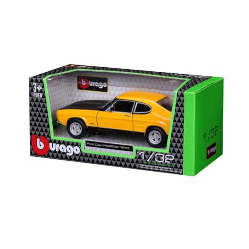 Bburago 1970 Ford Capri RS2600 Super Car - Maßstab 1:32 - Unglaublich detaillierte Druckguss Nachbildung Sammlerfahrzeug Modell von Bburago