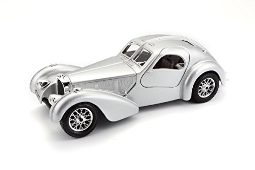 Bburago 22092 - Modellauto 1:24 Bugatti Atlantic, Silber, Fahrzeuge von Stadlbauer Marketing + Vertrieb GmbH