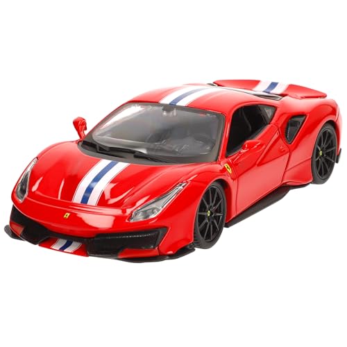 Bburago 26026 18-26026 Ferrari 488 Pista 2018 1:24 Modellauto, Rot von Bburago