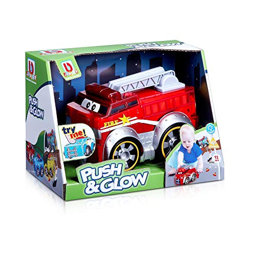 Bburago B16-89006 BB Junior Push & Glow Feuerwehrauto beleuchtet Vorschule Spielzeug Fahrzeug, mehrere Farben Bburago B16-89006 BB Junior Push & Glow Feuerwehrauto beleuchtet Vorschule Spielzeug Fahrzeug, mehrere Farben von Bburago