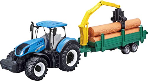 Bburago B18-31655 New Holland T7.315 Traktor + Baumspuler 10 cm von Bburago