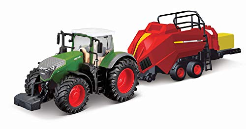 Bburago Die-Cast FENDT 1050 Vario mit funktionierendem Baler-Heber – Detaillierte Nachbildung zum Sammeln, Modellspielzeug Bburago Die-Cast FENDT 1050 Vario mit funktionierendem Baler-Heber – Detaillierte Nachbildung zum Sammeln, Modellspielzeug von Bburago