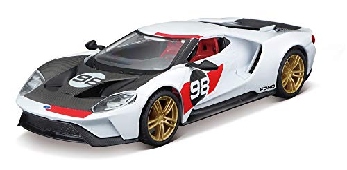 Bburago B18-41165 1:32 Race Heritage Collection 2021 Ford GT, Verschiedene Designs und Farben von Bburago