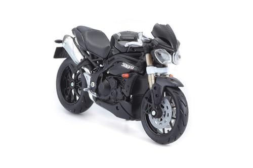 Bburago Triumph Speed Triple (2011) Motorrad - Maßstab 1:18 - Unglaublich detaillierte Die-Cast Replik Sammlerstück Motorrad Modell Bburago Triumph Speed Triple (2011) Motorrad - Maßstab 1:18 - Unglaublich detaillierte Die-Cast Replik Sammlerstück Motorrad Modell von Bburago