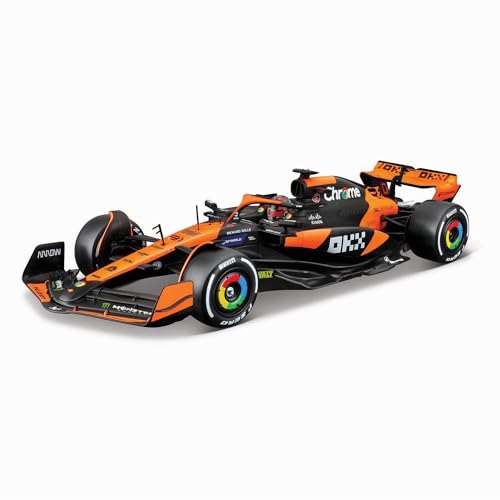 Bburago Build-It-Yourself Die-Cast Formel 1 F1 Modellbausatz – Mclaren MCL38 – Piastri – Maßstab 1:24 – Außergewöhnlich detailliertes Sammlerstück Nachbildung Rennwagen von Bburago