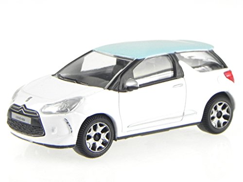 Citroen DS3 DS 3 weiss-blau Modellauto 30256 Bburago 1:43 von Bburago