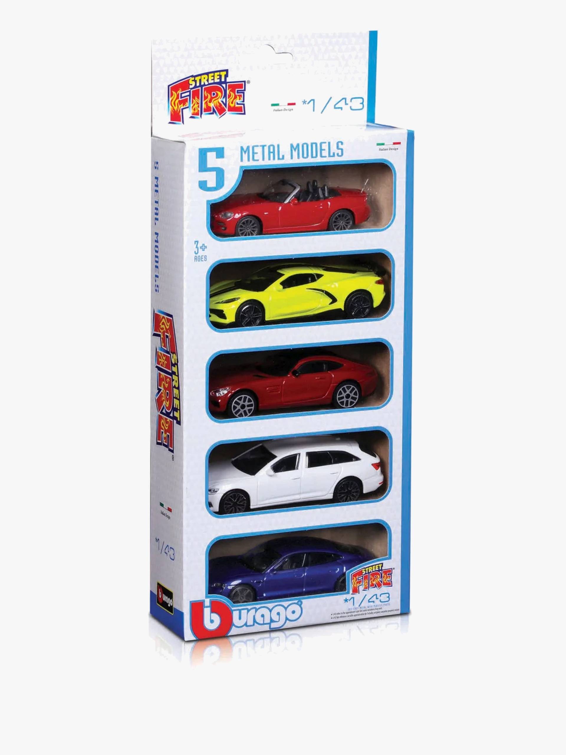 Bburago Diecast Autos 1:43 5-pack Gemischte Auswahl von Bburago