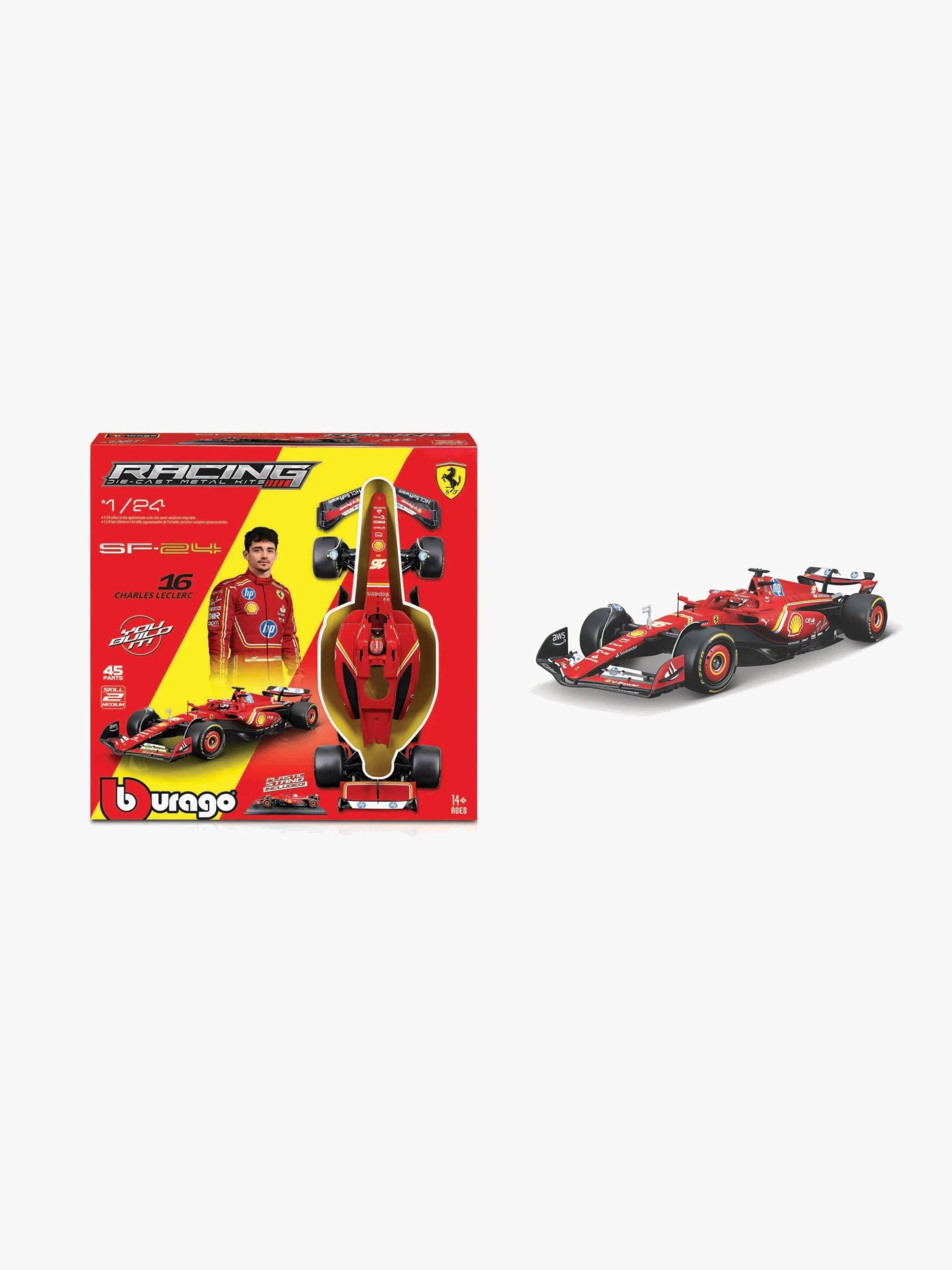 Bburago F1 Ferrari SF-24 Modellset Leclerc #16 1:24 Bburago F1 Ferrari SF-24 Modellset Leclerc #16 1:24 von Bburago