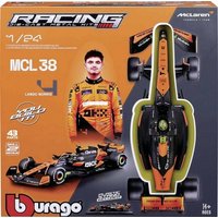 Bburago F1 KIT McLaren MCL38 mit Helm, #4 Norris 1:24 Modellauto von Bburago