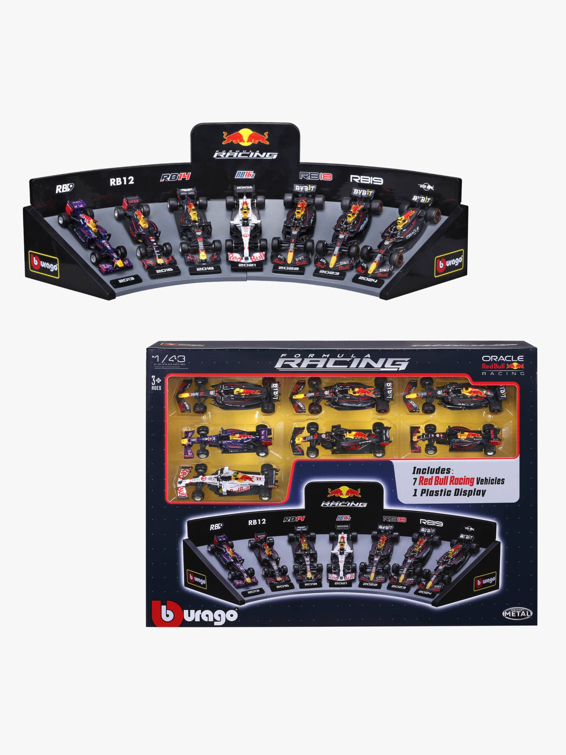 Bburago F1 Red Bull Deluxe Geschenkset mit Autos &  Display 1:43 von Bburago