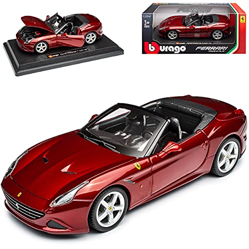 Bburago Ferrari California T Cabrio Rot Metallic 1/24 Modell Auto von Bburago