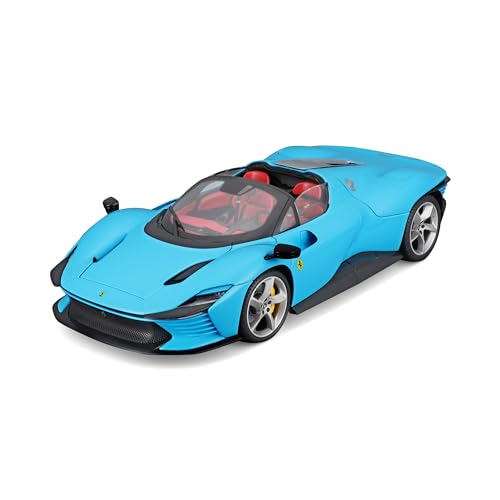 Bburago Ferrari Daytona SP3: Modellauto im Maßstab 1:18 aus der Ferrari Signature Edition, blau, ab 14 Jahren (18-16912BL) von Bburago
