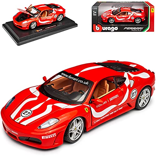Bburago Ferrari F430 Coupe Rot Fiorano Racing Nr 27 2004-2009 1/24 Modell Auto mit individiuellem Wunschkennzeichen Bburago Ferrari F430 Coupe Rot Fiorano Racing Nr 27 2004-2009 1/24 Modell Auto mit individiuellem Wunschkennzeichen von Bburago