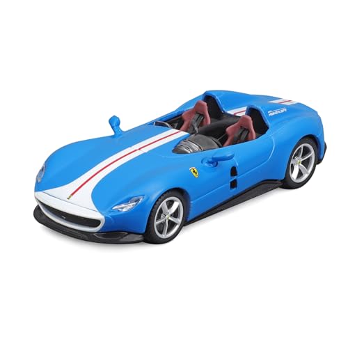 Bburago Ferrari Monza SP2: Modellauto im Maßstab 1:43, blau-weiß (18-36913B) von Bburago
