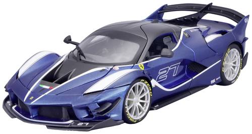 Bburago Ferrari R&P FXX-K EVO, blau #27 1:18 Modellauto von Bburago