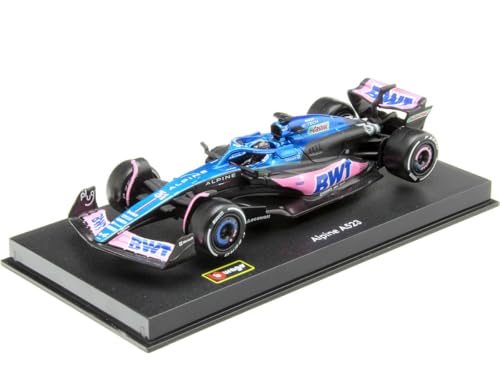 Bburago - Formel 1 Alpine 2023 von Charles Ocon mit Helm - Fahrzeug-Reproduktion bei 1/43 - Racing Kollektion - Spielzeug für Kinder zum Sammeln ab 3 Jahren - 38073O Bburago - Formel 1 Alpine 2023 von Charles Ocon mit Helm - Fahrzeug-Reproduktion bei 1/43 - Racing Kollektion - Spielzeug für Kinder zum Sammeln ab 3 Jahren - 38073O von Bburago