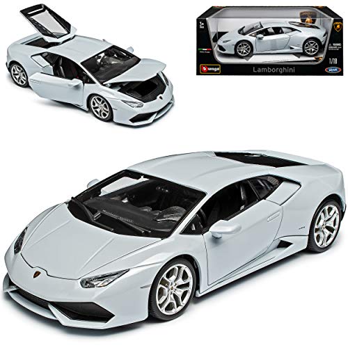 Bburago Lamborgihini Huracan LP6410-4 Coupe Hell Grau Ab 2014 1/18 Modell Auto von Bburago