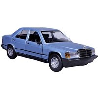 Bburago Mercedes 190E 1987, blau 1:24 Modellauto von Bburago