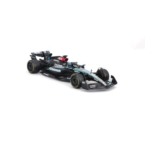Bburago - Mercedes-AMG F1 W15#63 George Russell 2024, Maßstab 1:43, Diecast-Modell mit Helm und Vitrine, Realistische Details, Offizielle Mercedes-Lizenz, ab 14 Jahren Bburago - Mercedes-AMG F1 W15#63 George Russell 2024, Maßstab 1:43, Diecast-Modell mit Helm und Vitrine, Realistische Details, Offizielle Mercedes-Lizenz, ab 14 Jahren von Bburago