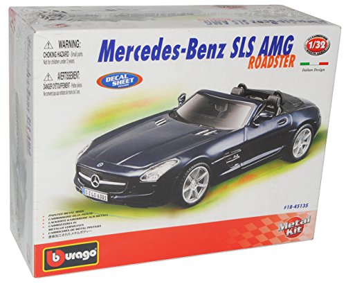 Bburago Mercedes-Benz SLS AMG Roadster Schwarz R197 Ab 2009 Bausatz Kit 1/32 Modell Auto von Bburago