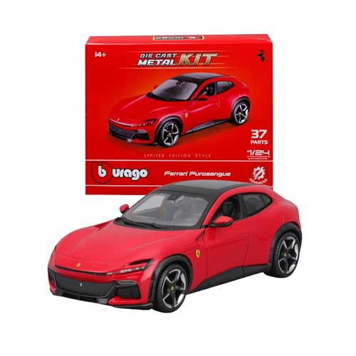 Bburago - Modellbausatz Ferrari Purosangue Maßstab 1:24, Auto-Bausatz mit 37 Teilen, Detailgetreu zum Zusammenbauen, Ferrari-Lizenz, Alter 14+ Bburago - Modellbausatz Ferrari Purosangue Maßstab 1:24, Auto-Bausatz mit 37 Teilen, Detailgetreu zum Zusammenbauen, Ferrari-Lizenz, Alter 14+ von Bburago