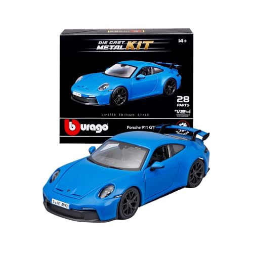 Bburago - Modellbausatz Porsche 911 GT3 Maßstab 1:24, Auto-Bausatz mit 28 Teilen, Detailgetreu zum Zusammenbauen, Porsche-Lizenz, Alter 14+ von Bburago