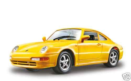 Bburago Porsche 911 Carrera gelb 1994 Bausatz Kit 1:24 [SpielzDHg] [SpielzDHg] von Bburago