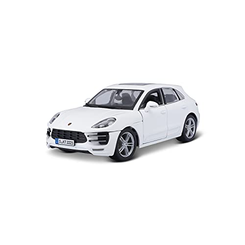 Bburago Modellauto 1:24 Porsche Macan, Weiß von Bburago