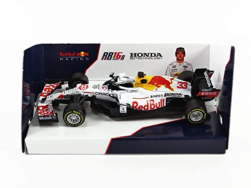 Bburago Racing 18-38155 kompatibel mit Red Bull Honda RB16B, No.33, Oracle Red Bull Racing, Red Bull, Formel 1, GP Türkei, M.Verstappen, 2021, 1:43, Fertigmodell Bburago Racing 18-38155 kompatibel mit Red Bull Honda RB16B, No.33, Oracle Red Bull Racing, Red Bull, Formel 1, GP Türkei, M.Verstappen, 2021, 1:43, Fertigmodell von Bburago