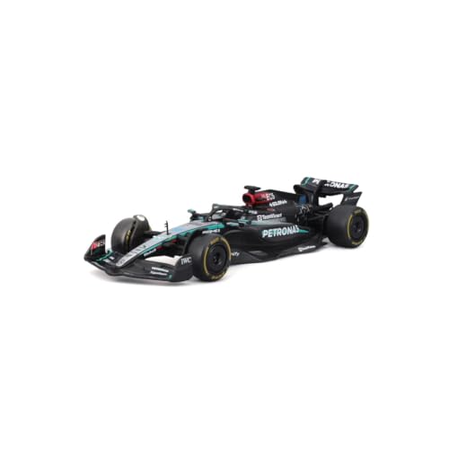 BBURAGO - Mercedes AMG Petronas W15 George Russell #63 2024 - Realistisches Modellauto im Maßstab 1:43, gefahren von George Russell, Offizielle Mercedes-Lizenz, Empfohlenes Alter ab 3 Jahren von Bburago
