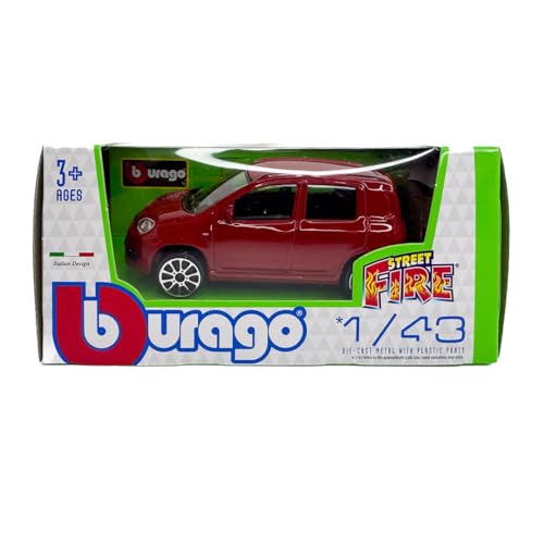 Burago Auto 1:43 Fiat Panda rot von Bburago