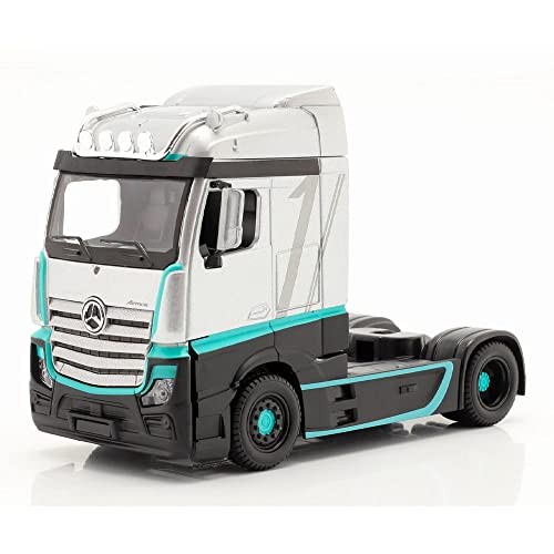 Burago - May Cheong Grouup-BBURAGO-1/43 Street Feuerkabine für LKW Mercedes Benz Actros-Grau und Grün, für Kinder ab 3 Jahren, 32202, 32202, Mehrfarbig Burago - May Cheong Grouup-BBURAGO-1/43 Street Feuerkabine für LKW Mercedes Benz Actros-Grau und Grün, für Kinder ab 3 Jahren, 32202, 32202, Mehrfarbig von Bburago