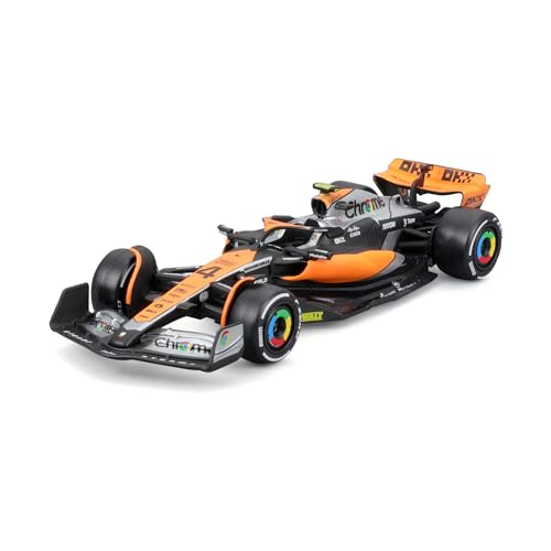 Bburago F1 McLaren MCL60 (2023), Norris: Formel 1-Modellauto im Maßstab 1:43, ab 3 Jahren (18-38087N) von Bburago