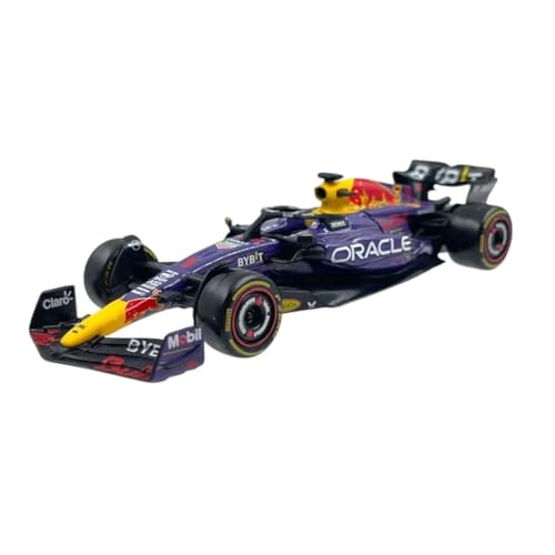 Bburago Formel 1 Auto - Verstappen RB19 1. Klassifiziert - GP Las Vegas 2023 - Maßstab 1:43 - Schwarz - 12 cm - Jungen von Bburago