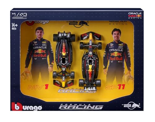 Red Bull Racing RB20 Verstappen Perez BOLID-SET F1 1:43 BBURAGO 38099 von Bburago