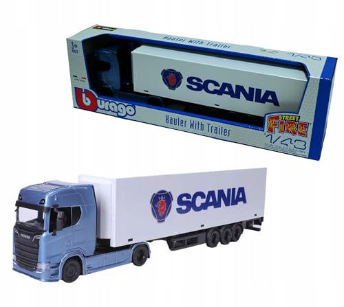 SCANIA 770S 1:43 Bburago 18-31468 BLAUE LKWSCHAFT MIT AUFHÄNGER von Bburago