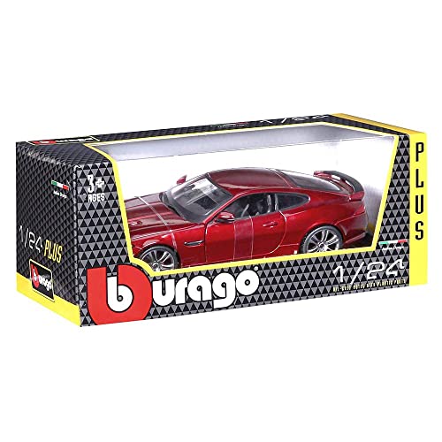 Bauer Spielwaren Bburago Jaguar XKR-S: Modellauto im Maßstab 1:24, Türen und Motorhaube zum Öffnen, lenkbar, 19 cm, blau (18-21063) von Bauer Spielwaren