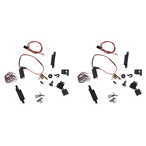 Bcowtte 2 x elektrische Seilwinde, automatisch, + Steuerkabel, 4-Kanal für 1/16 B14 B24 B36 C34 C44 MN90 Q65 Autozubehör Fernbedienung von Bcowtte