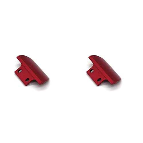 Bcowtte 2X Metall Vorder Stoßstange für 144001 124017 124019 RC Auto Upgrade Teile Zubehör,Rot von Bcowtte
