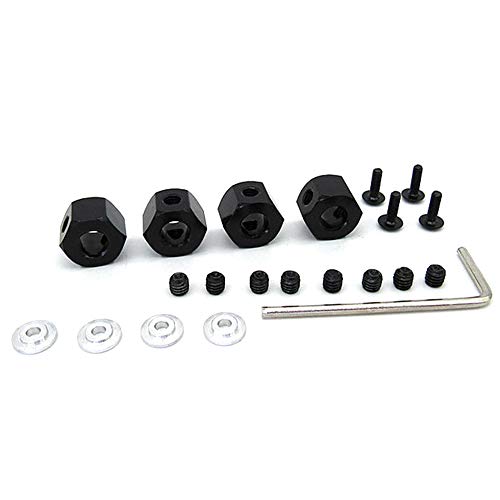 Bcowtte 4 Stück 5 mm bis 12 mm Hexagonaler Adapter für Kombinator-Radnaben aus Metall für D12 C14 C24 C34 B14 B16 MN D90 D91 RC-Upgrade-Teile, A Bcowtte 4 Stück 5 mm bis 12 mm Hexagonaler Adapter für Kombinator-Radnaben aus Metall für D12 C14 C24 C34 B14 B16 MN D90 D91 RC-Upgrade-Teile, A von Bcowtte