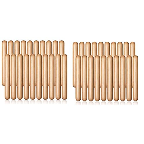 Bcowtte 40 Stücke 8 Kinder Rhythmus StöCke, Musik StöCke, Klassische Holzklaven, Musikalische Schlaginstrumente, Musik StöCke von Bcowtte