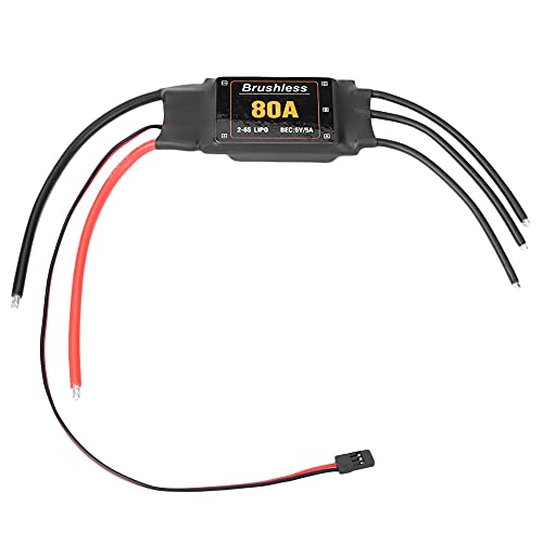 Bcowtte 80A ESC BEC 2-6S Speed Controller UBEC für RC Hubschrauber von Bcowtte