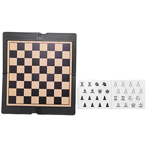 Bcowtte Mini Magnetisches Schachspiel Aussehen Geldbörse Faltbares Schachbrett Tragbar Tischspiele Geschenk für Internationale Schachparty von Bcowtte
