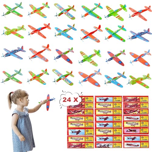 Bcuuozeeing 24 Stück Styroporflieger Kinder, Styroporflieger Flieger Styropor, Flugzeug Styropor, Wurfgleiter Segelflugzeug, Flugzeug Spielzeug, Kinder Outdoor Garten Interaktives Spiele (24 Stück) Bcuuozeeing 24 Stück Styroporflieger Kinder, Styroporflieger Flieger Styropor, Flugzeug Styropor, Wurfgleiter Segelflugzeug, Flugzeug Spielzeug, Kinder Outdoor Garten Interaktives Spiele (24 Stück) von Bcuuozeeing